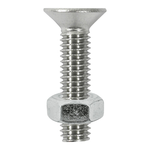 CSK Socket & Nut - A2 SS - M6 x 25 | TIMpac of 6