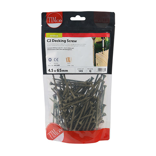 C2 Deck-Fix Screw TX20 CSK - 4.5 x 65 | TIMbag of 145