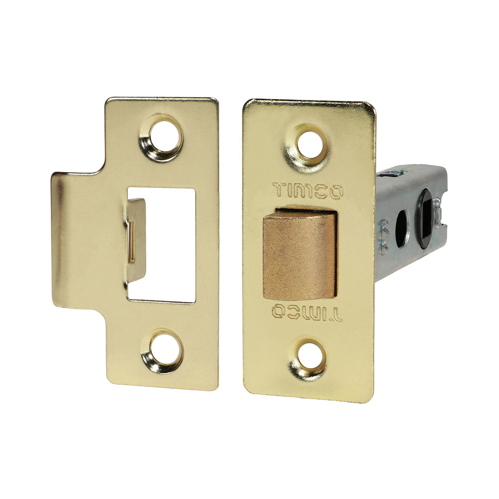 Eco Tubular Latch E Brass - 79.5 case / 57.5 backset | Plain Bag
