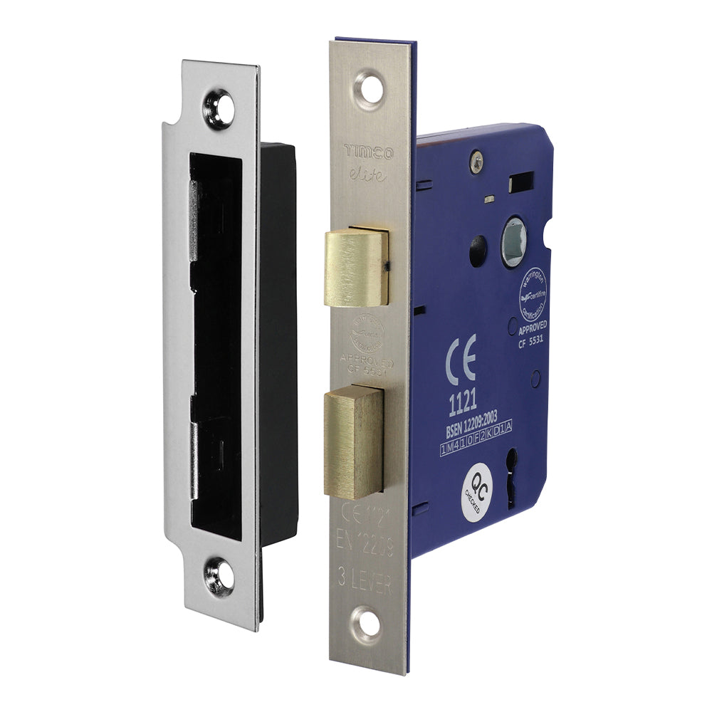 3 Lever Sashlock Sat. Nickel - 78 case / 58 backset | Box