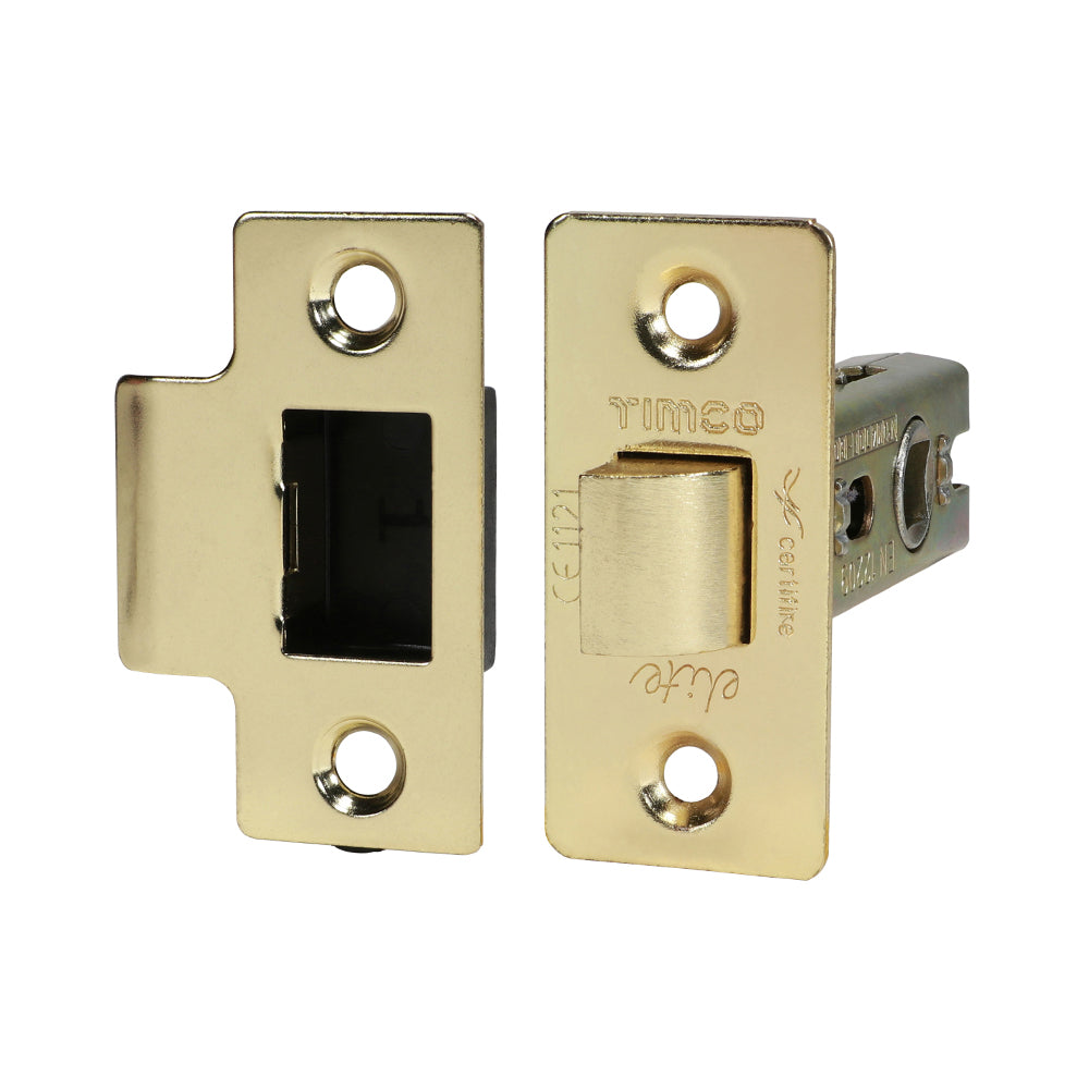 Tubular Latch E. Brass - 67 case / 45 backset | TIMpac