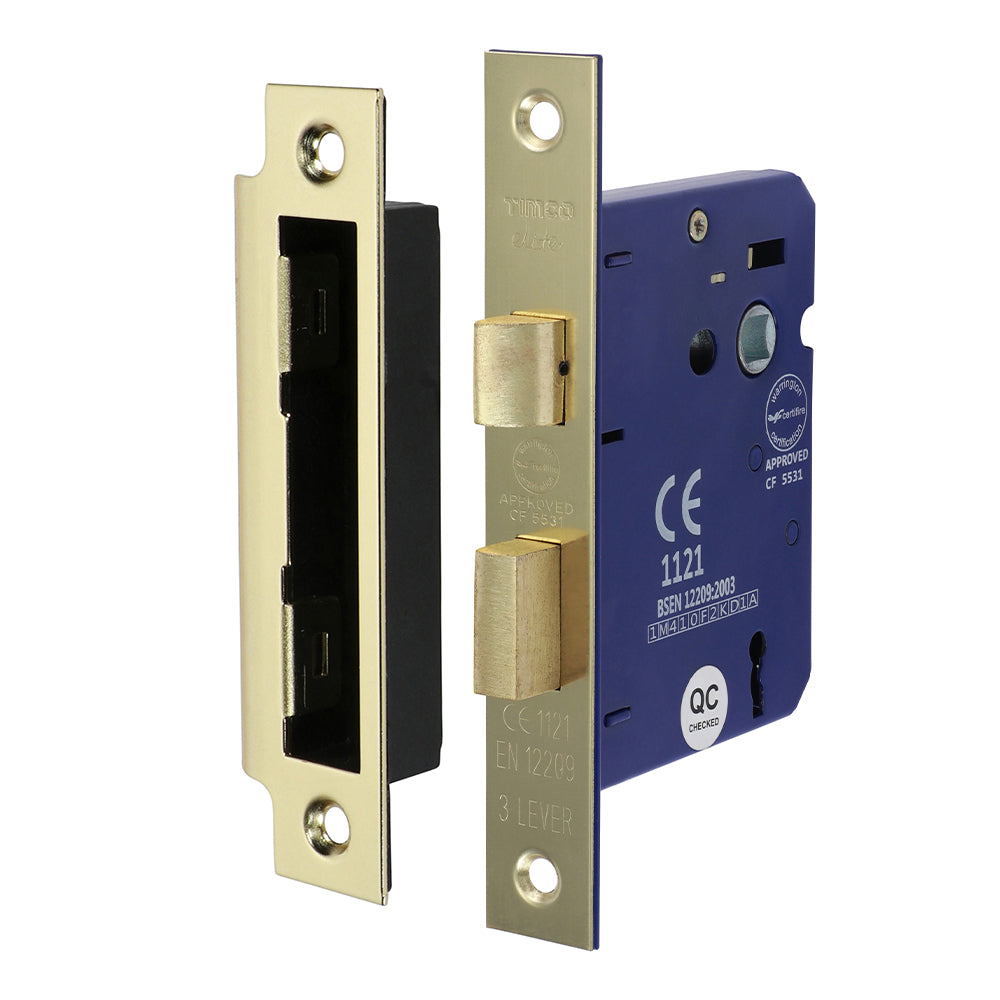 3 Lever Sashlock E. Brass - 78 case / 58 backset | Box