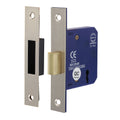 3 Lever Deadlock Sat. Nickel - 65 case / 45 backset | Box