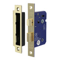 Bathroom Lock E. Brass - 65mm | Box