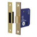 3 Lever Deadlock E. Brass - 65 case / 45 backset | Box