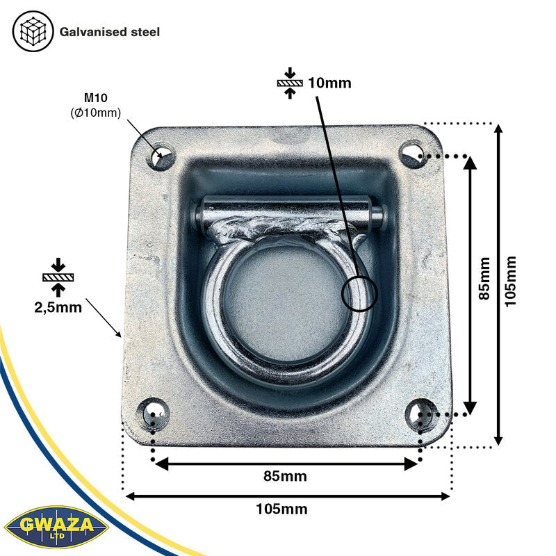 Eye Recessed Lashing 105mmx105mm
