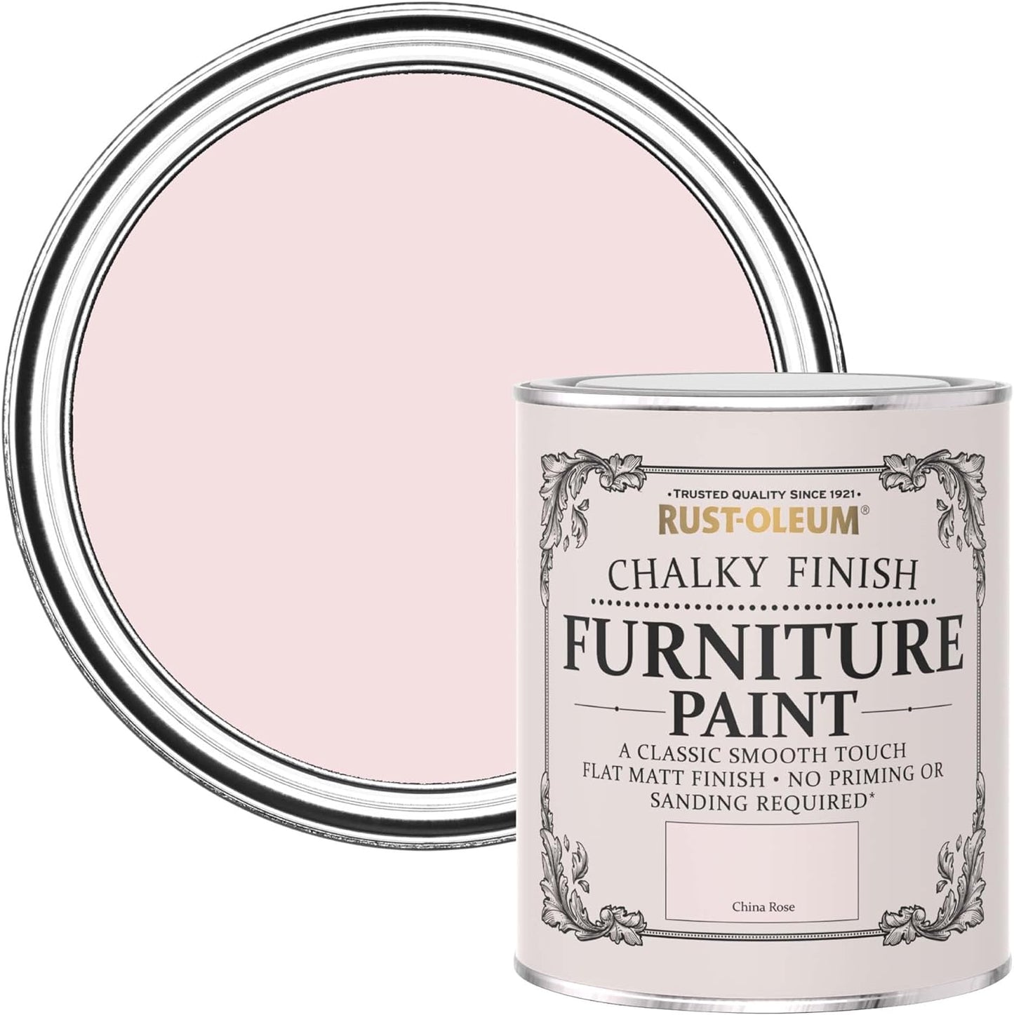 Rust-Oleum Chalky Finish Furniture Paint 750ml - China Rose