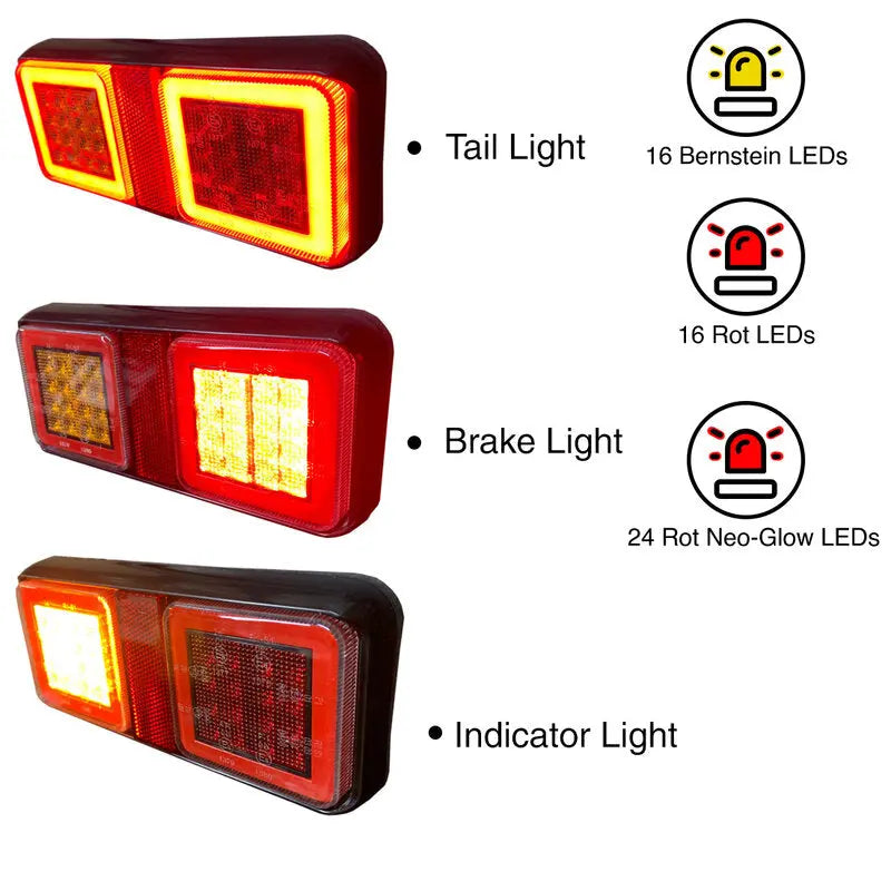 Lamp Tail 3 in 1 LED Neon 10-30V