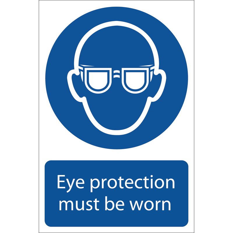 Eye Protection' Mandatory Sign, 200 x 300mm