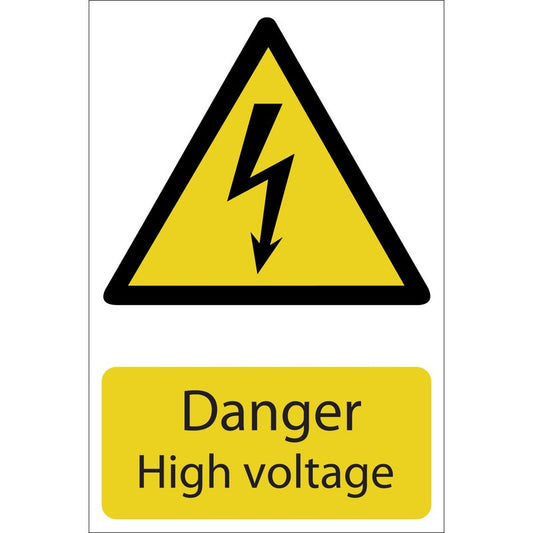 Danger High Voltage Sign