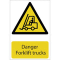 Danger Forklift Trucks Sign Draper Tools