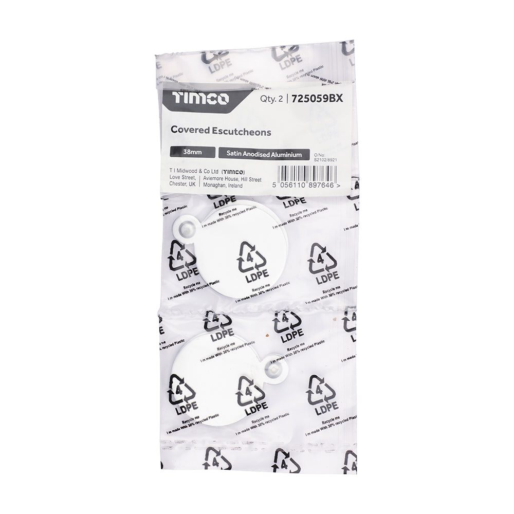 Covered Escutcheon SAA - 38mm | TIMpac of 2