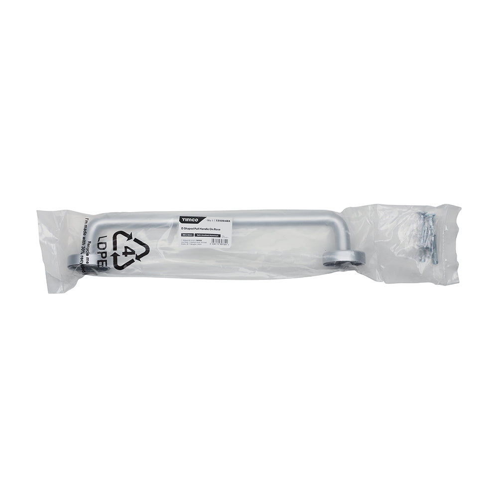 DShape Pull Handle On Rose SAA - 305 x 19 | TIMpac