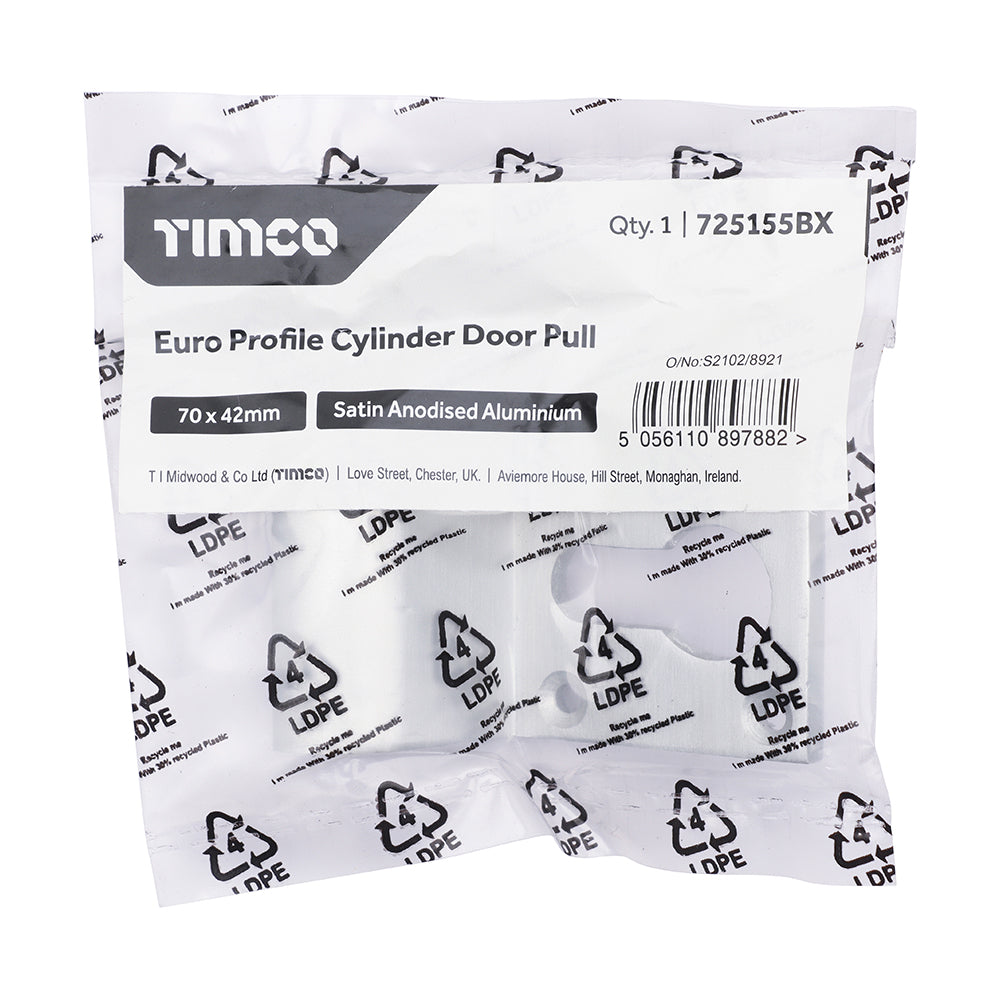 Euro Cylinder Door Pull SAA - 70 x 42 | TIMpac