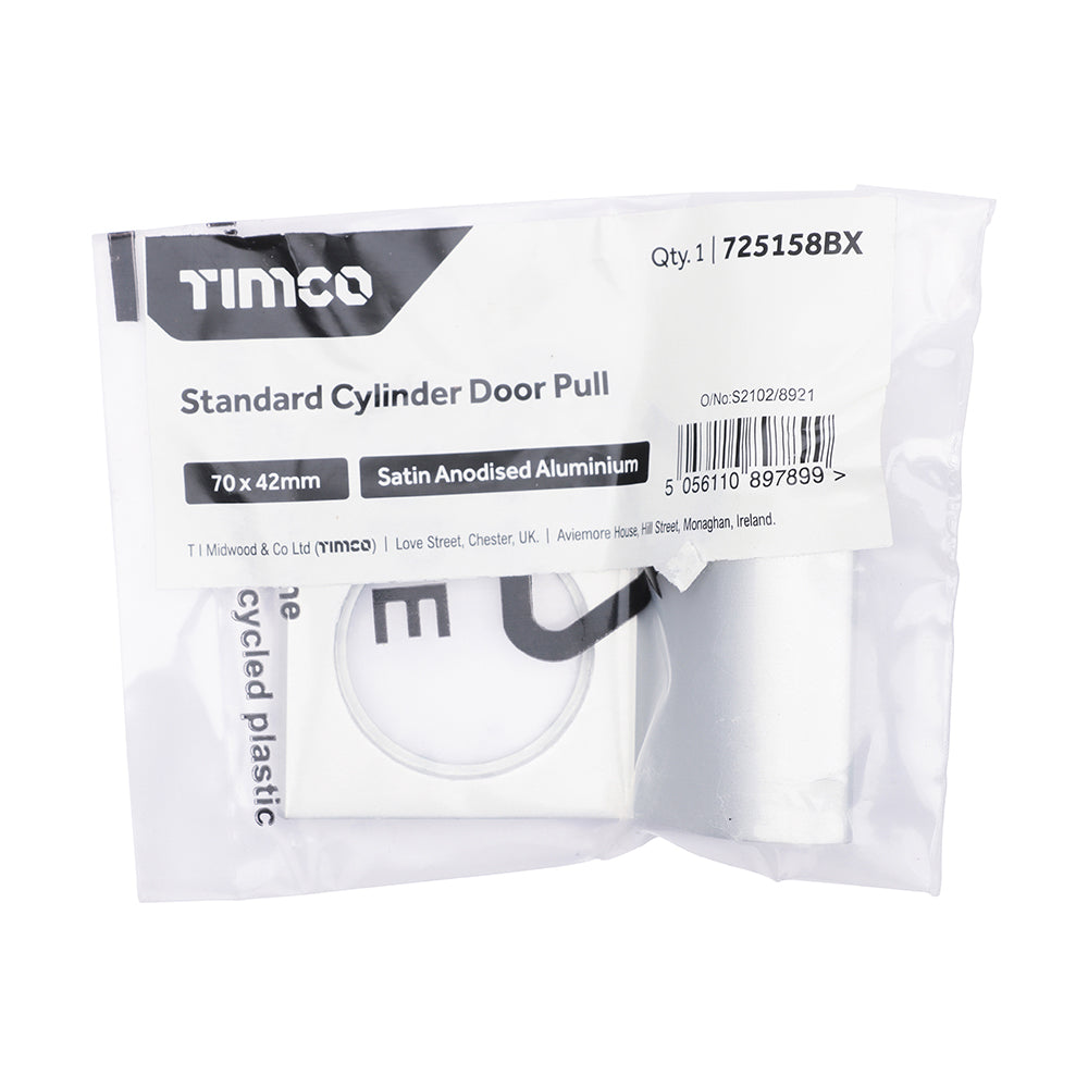 Stand Cylinder Door Pull SAA - 70 x 42 | TIMpac
