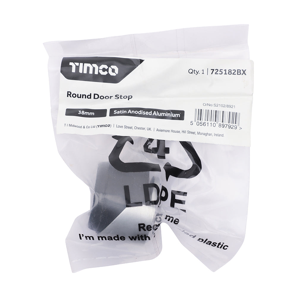 Shielded Round Door Stop SAA - 38mm | TIMpac