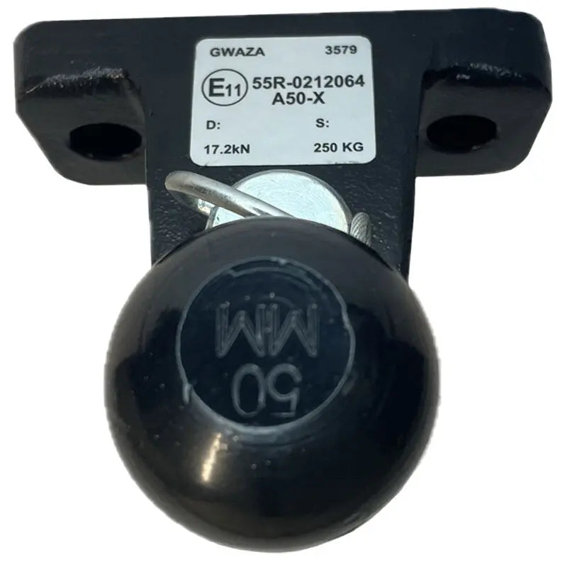 Tow Hitch Dual Extended Ball 3500kg Black