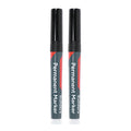 Builders Permanent Markers BLK - Fine Tip | Blister Pack of 2