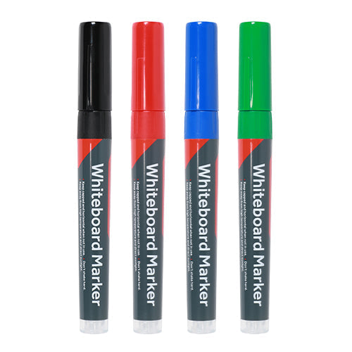 Whiteboard Markers - Fine Tip - Mixed Colours - Colour Black,Blue,Red,Green - Type Fine Tip - 0 0