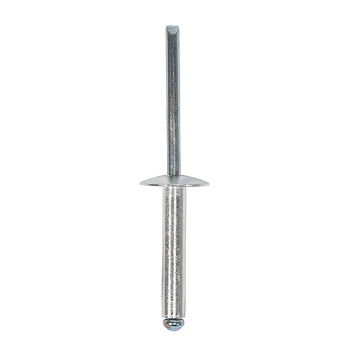 Rivets - Flange Head - Alumin. - 4.8 x 20 | TIMpac of 32