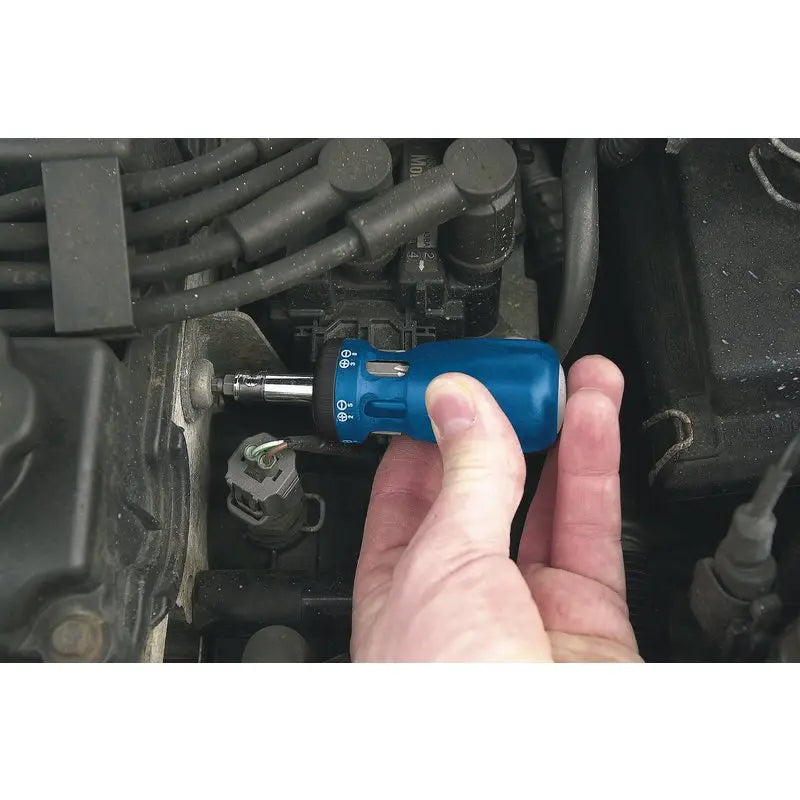 Draper Stubby Ratchet Screwdriver and Bit (7 Piece) Draper Tools