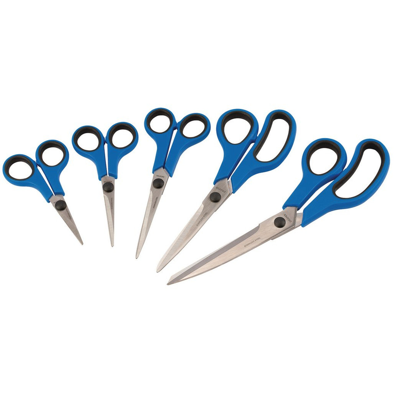 Draper Soft Grip Household Scissor Set (5 Piece)