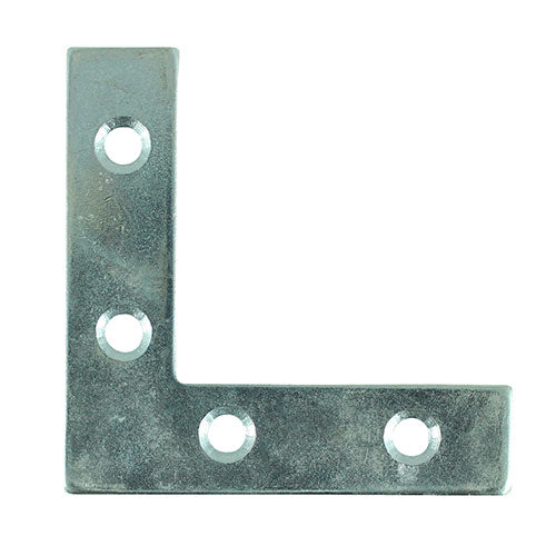 Corner Plate - BZP - 75 x 75 x 16 | TIMpac of 4
