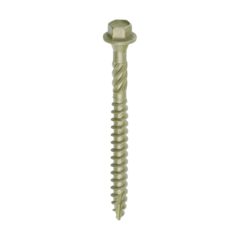 Timco Timber Frame Construction & Landscaping Screws - Hex - Exterior - Green Organic - Box