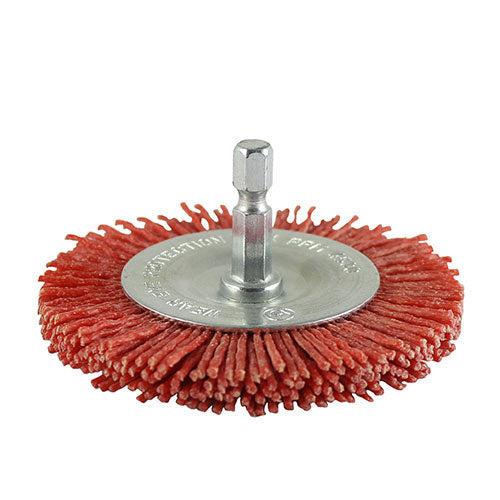 Timco Drill Wheel Brush - Nylon - Diameter mm 75