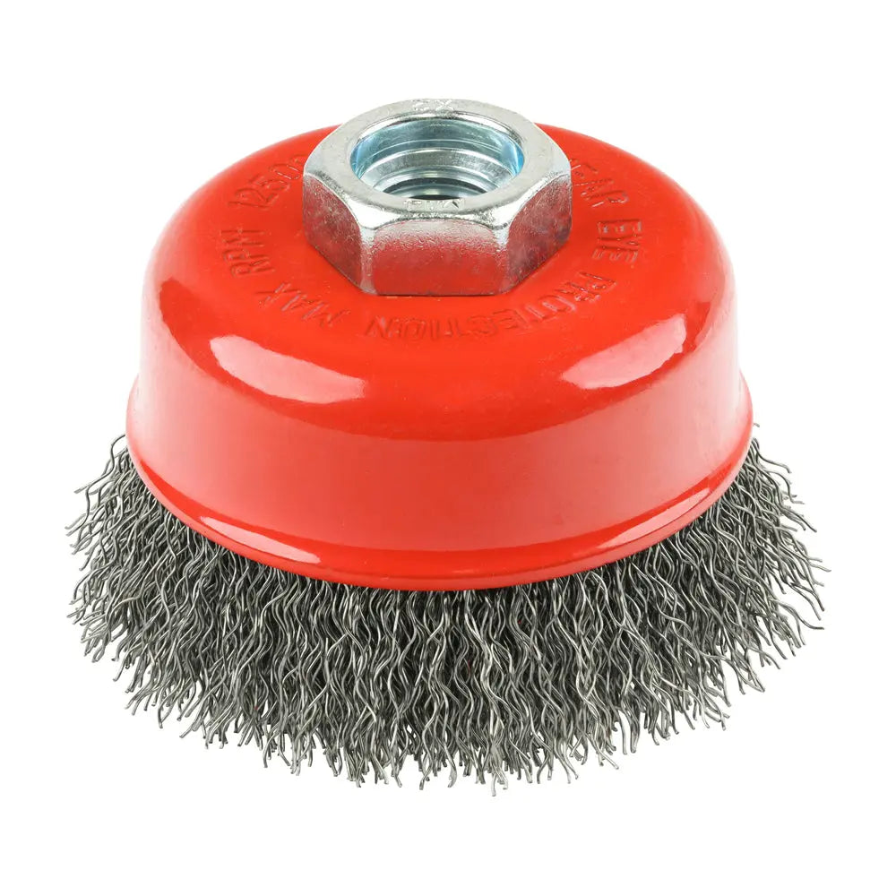 Timco Angle Grinder Cup Brush - Crimped Steel Wire | 75mm Timco