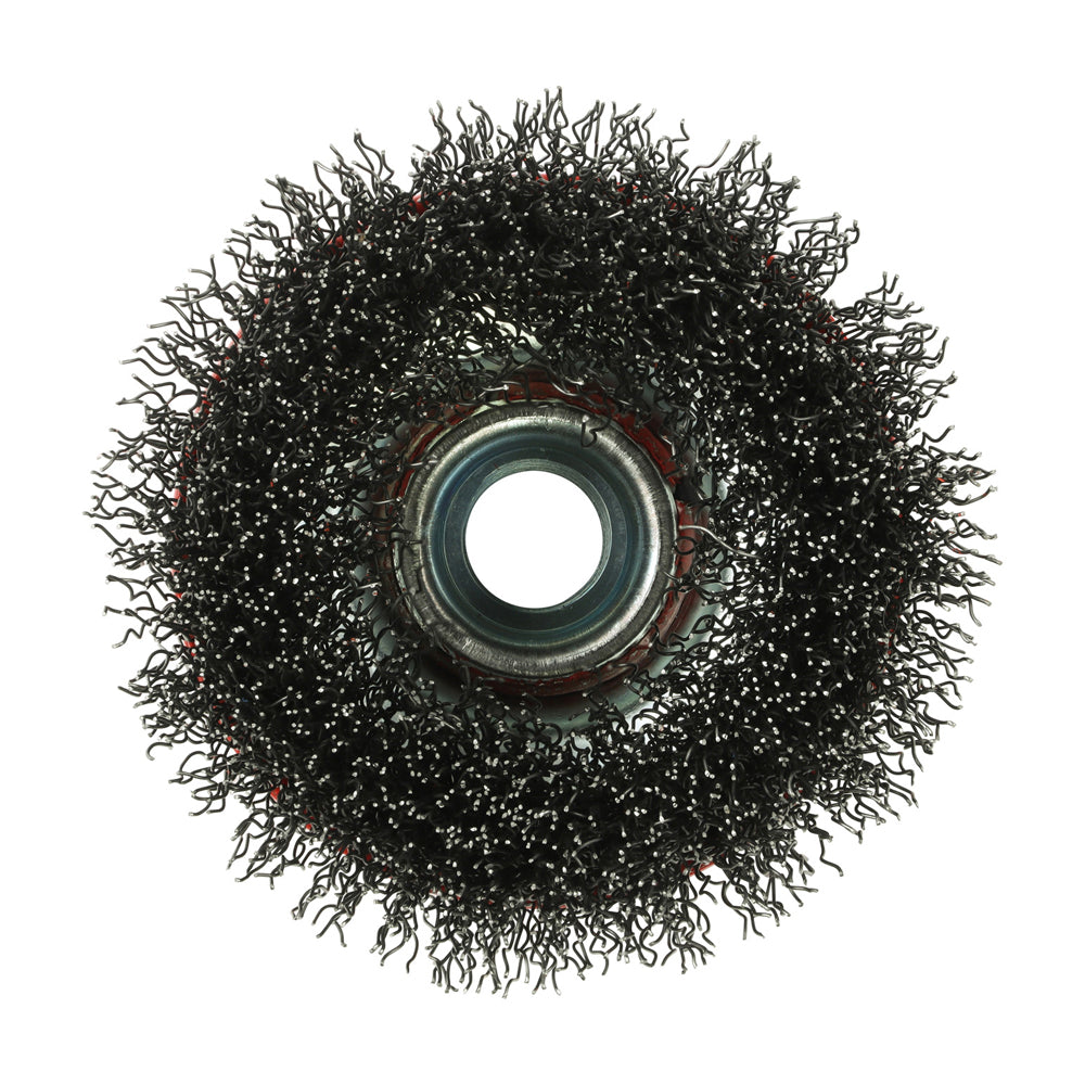 Timco Angle Grinder Cup Brush - Crimped Steel Wire - Diameter mm 75 - Wire Thickness mm 0.3