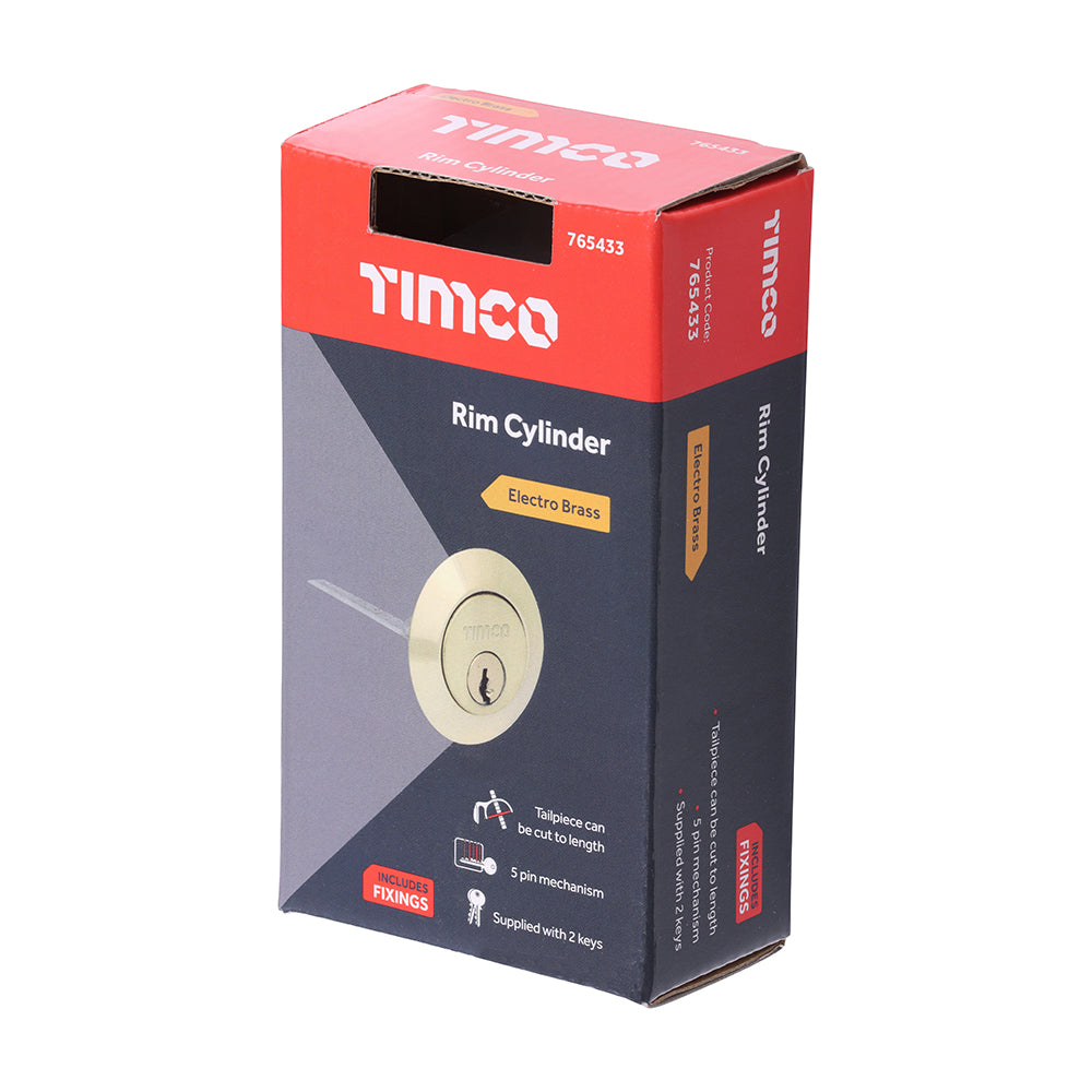Rim Cylinder E. Brass - 32mm | Box