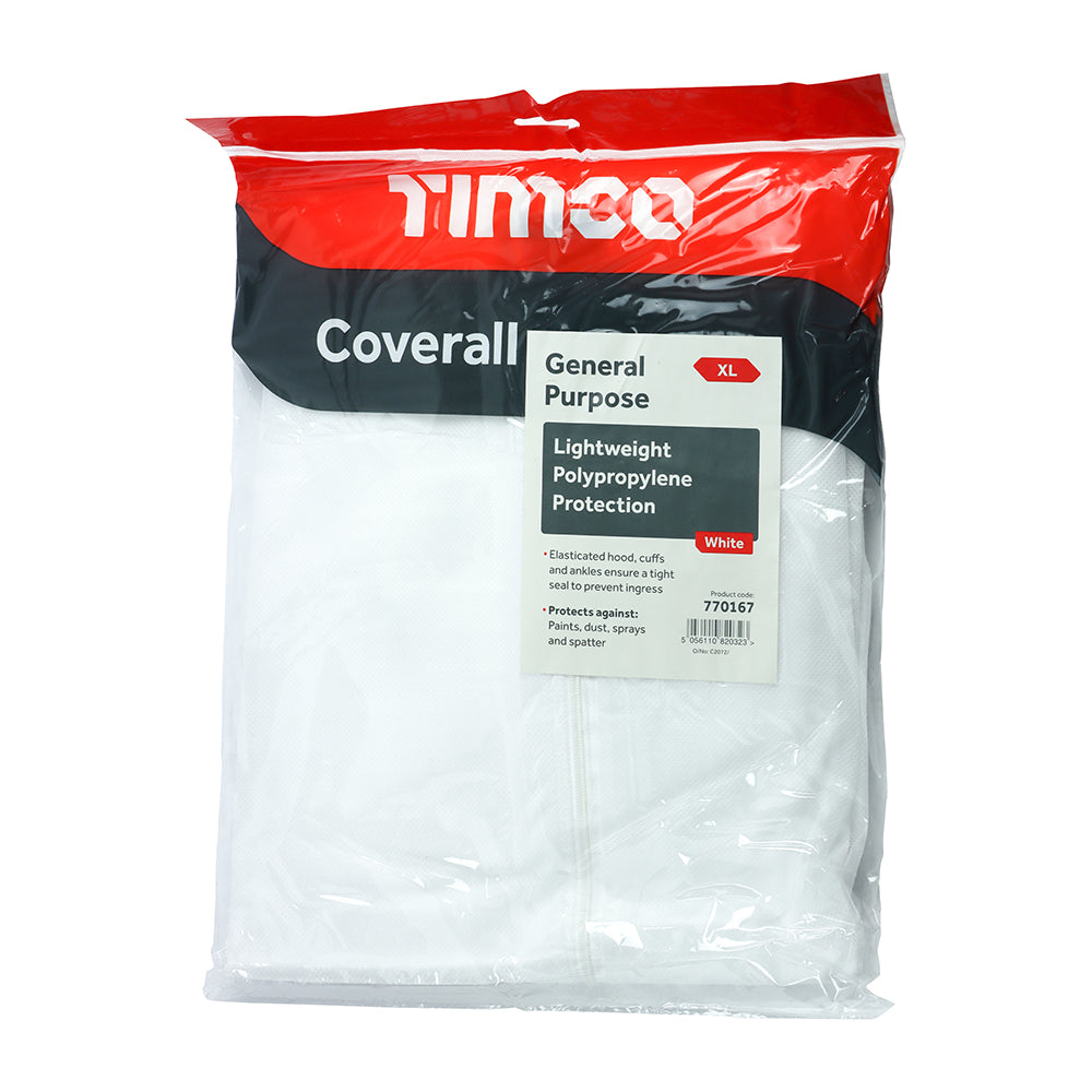PP Coverall White - X Large | Bag