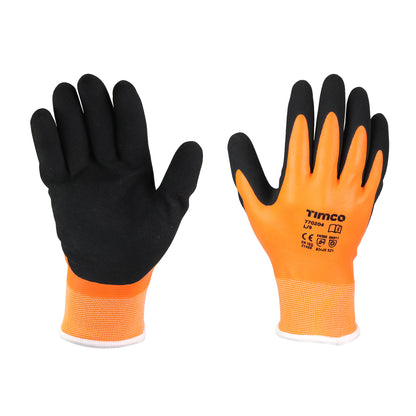 Timco Aqua Thermal Grip Glove - Sandy Latex Coated Polyester