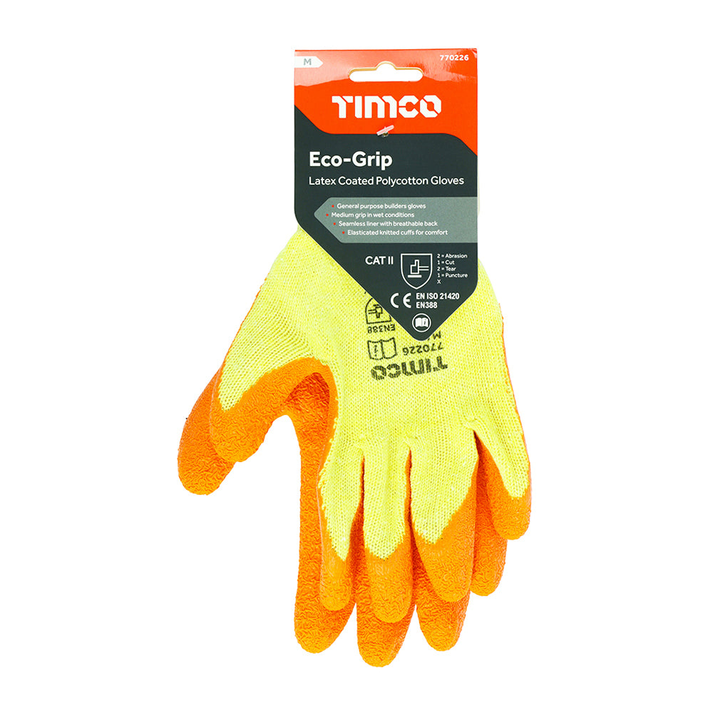 Eco Glove Latex Crinkle - Medium | Backing Card