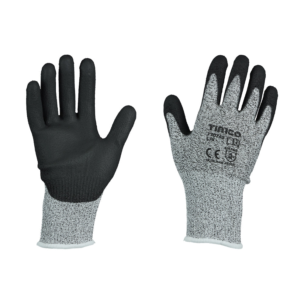 High Cut C Glove PU HPPE Fibre - X Large | Backing Card