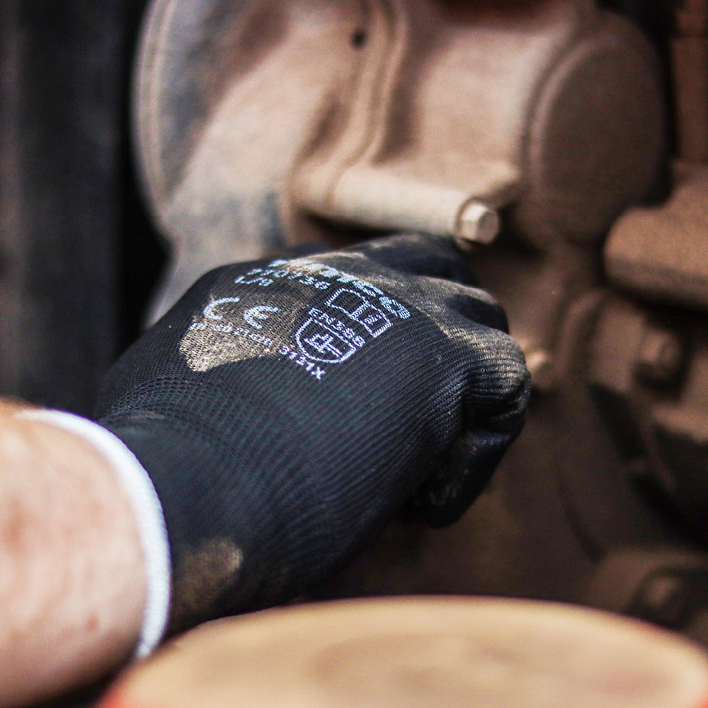 Durable Grip Glove PU - Medium | Backing Card