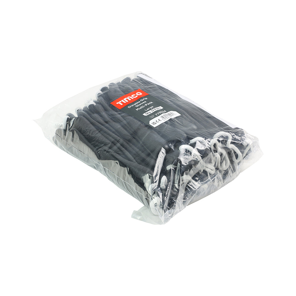 Durable Grip Glove PU MPack - Large | Bag of 12