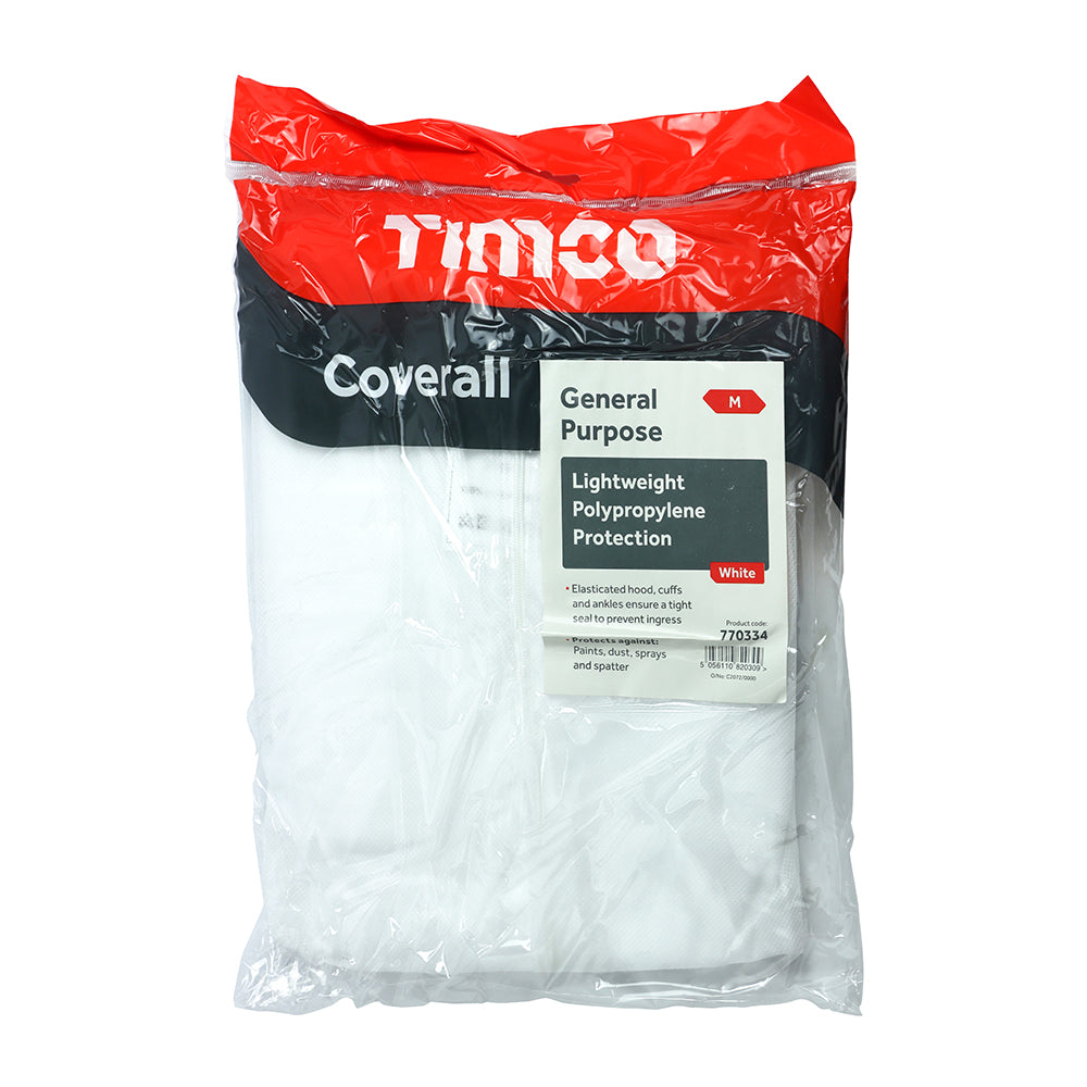 PP Coverall White - Medium | Bag