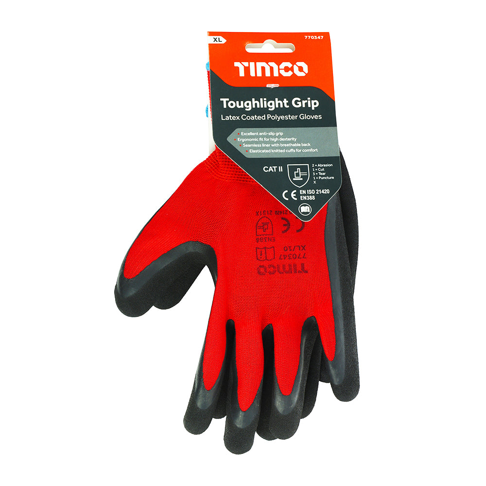 Toughlight Glove Latex Sandy - X Large | Backing Card