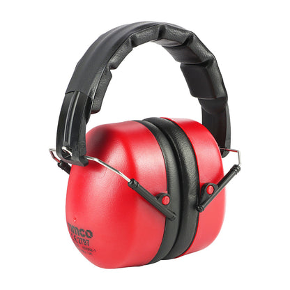 Timco Foldable Ear Defenders - 30.4dB - One Size - Red - Foam