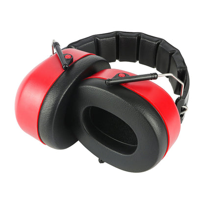 Timco Foldable Ear Defenders - 30.4dB - One Size - Red - Foam