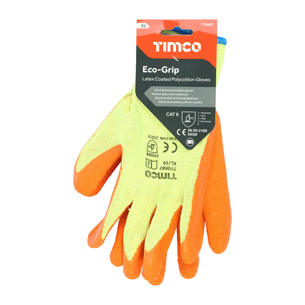 Eco Glove Latex Crinkle - X Large | Backing Card