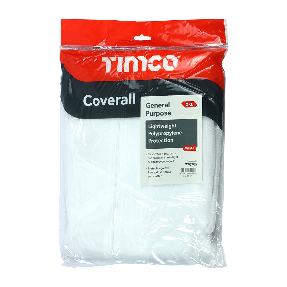 PP Coverall White - XX Large | Bag