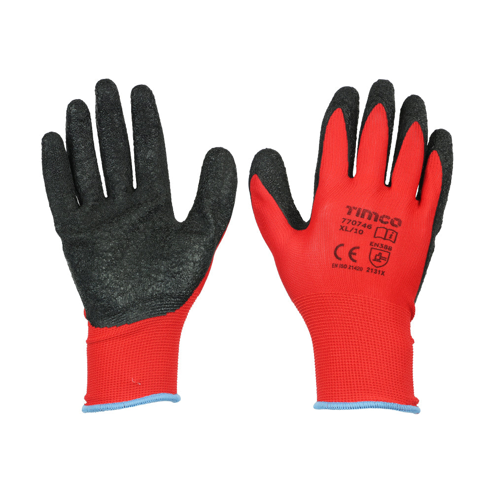 Light Grip Glove Latex Crinkle - X Large | Backing Card