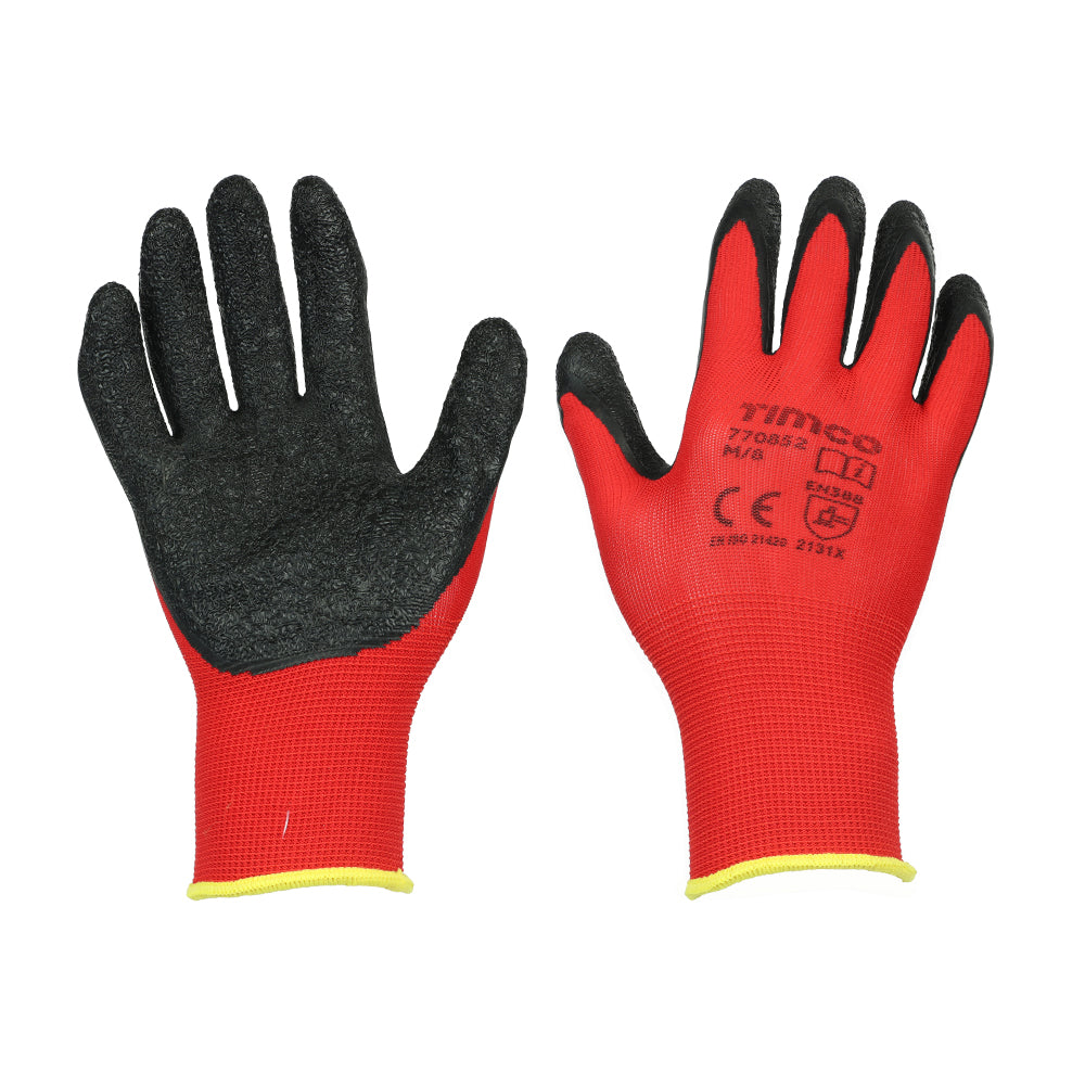Light Grip Glove Latex Crinkle - Medium | Backing Card