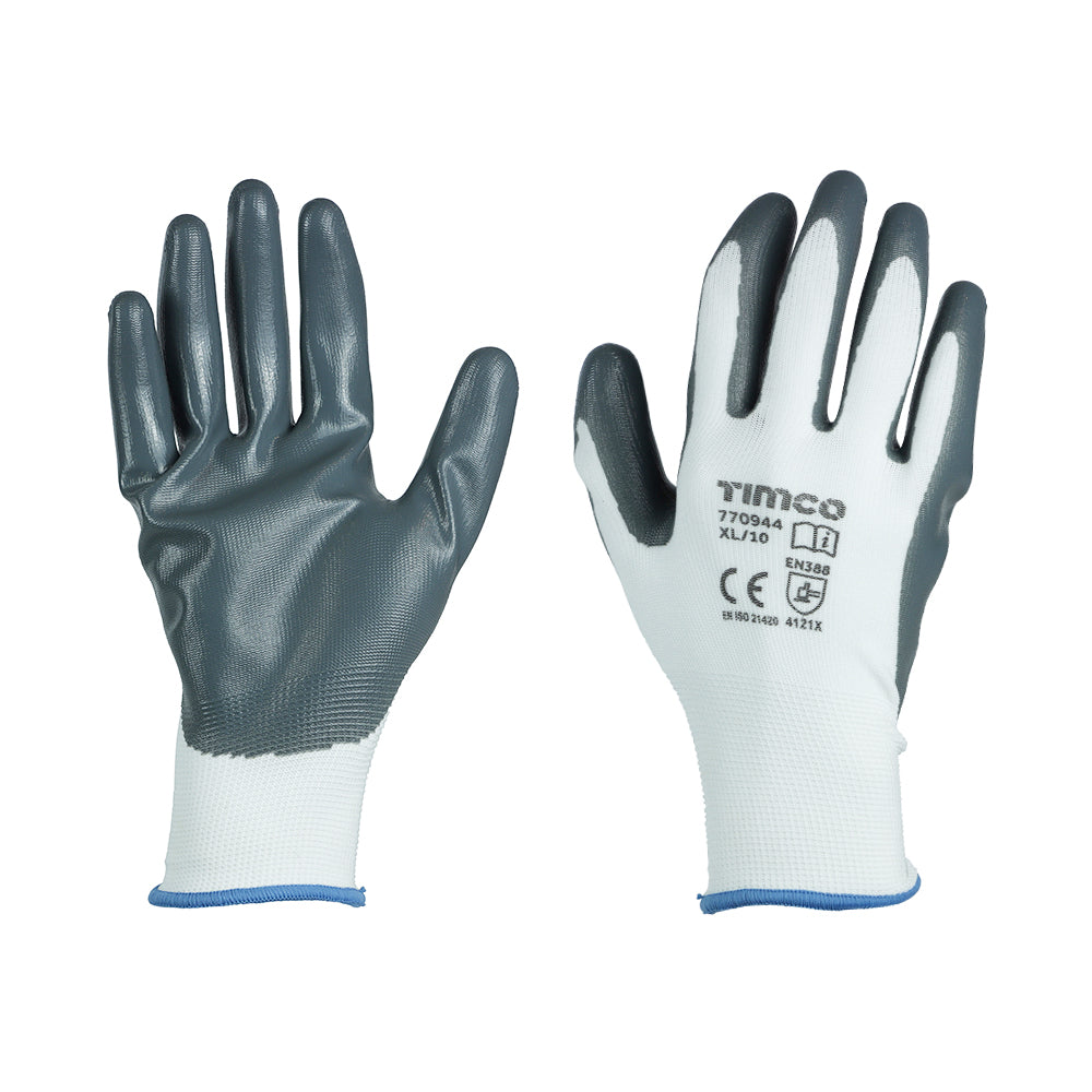 Secure Grip Glove Nitrile Foam - X Large | Backing Card