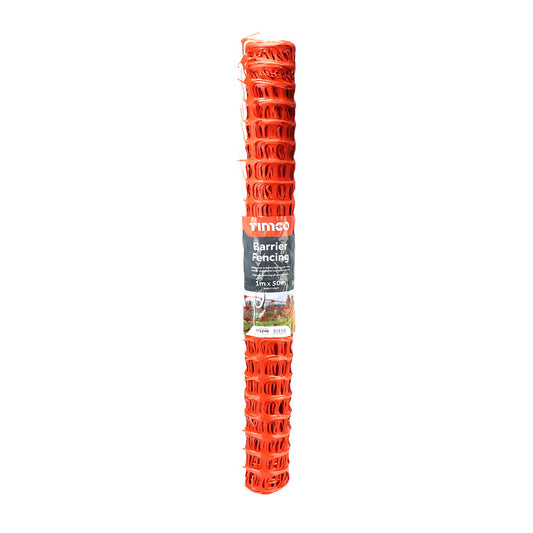 Barrier Fencing - Orange - Height metre 1 - Length metre 50 - Colour Orange