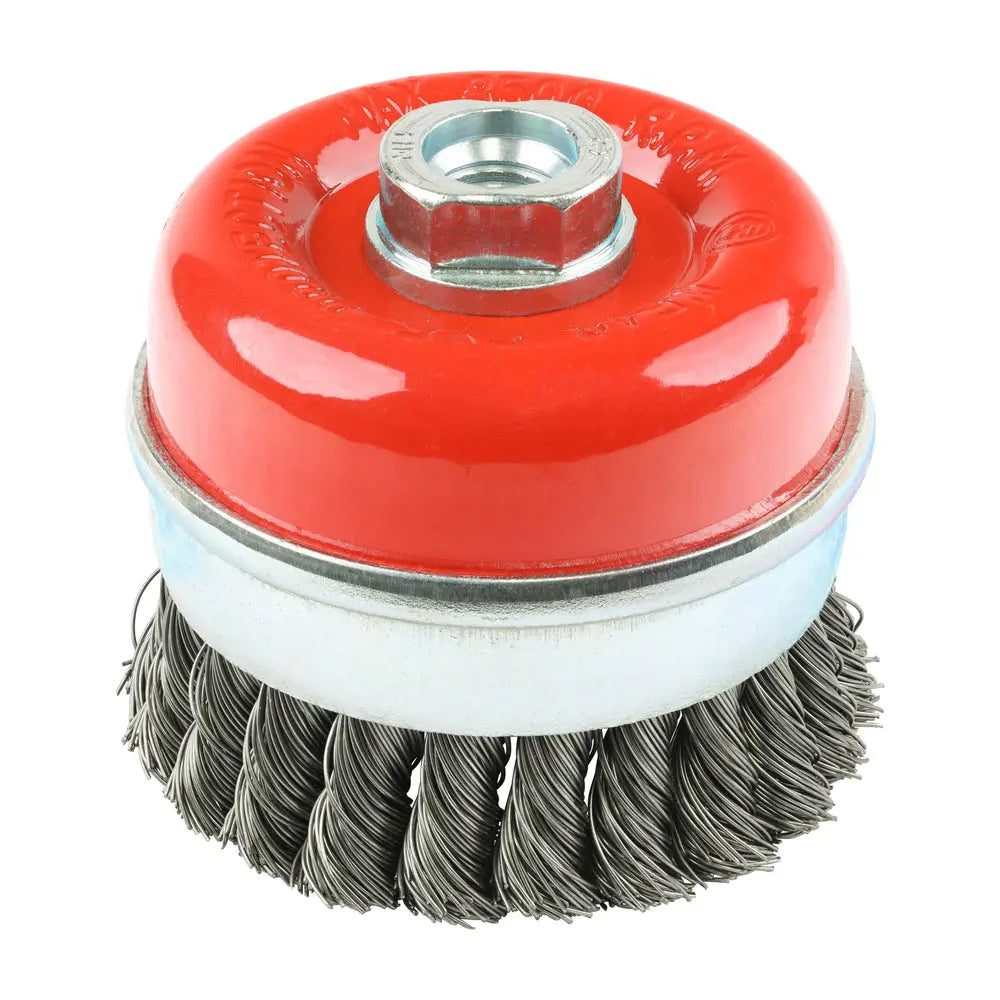 Timco Angle Grinder Cup Brush - Twisted Knot Steel Wire | 80mm Timco