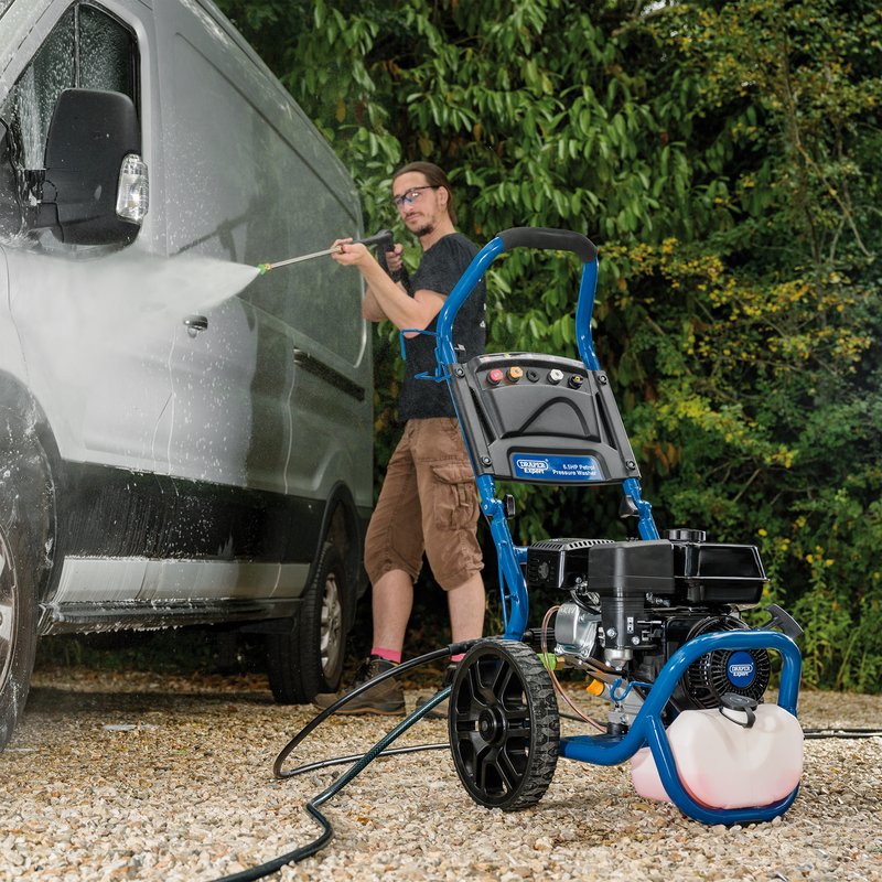 Draper Expert Petrol Pressure Washer, 6.5HP
